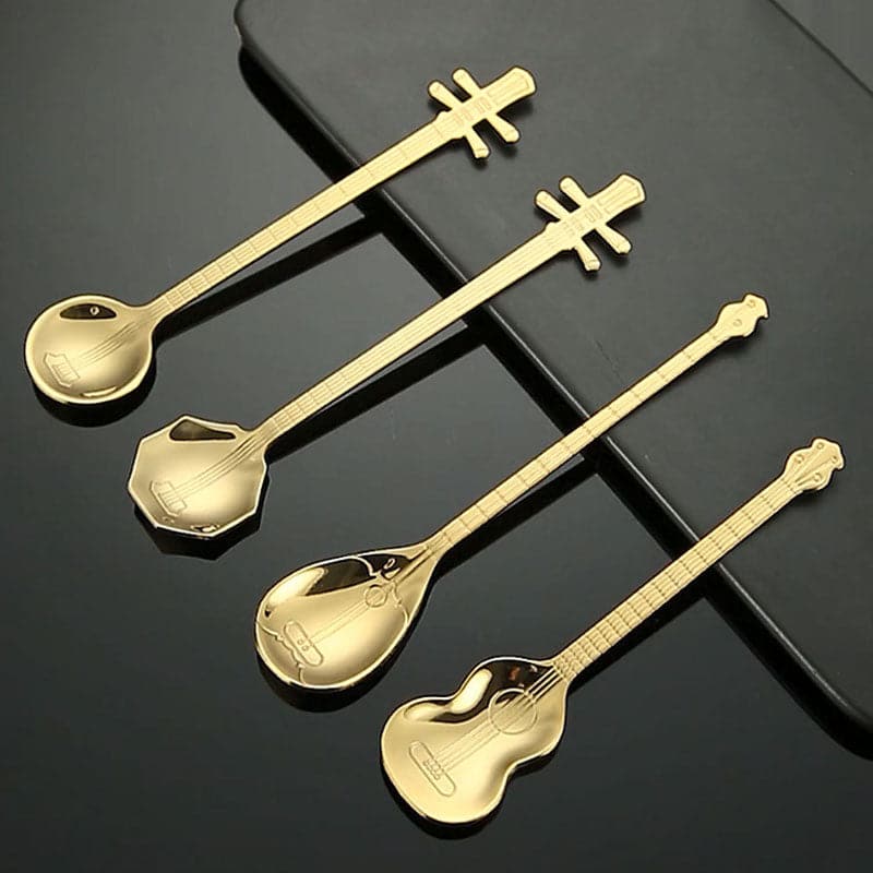 Guitar Musical Instrument Shaped Spoon dylinoshop