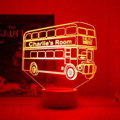 Personalized London Bus Night Light feajoy