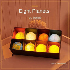 Eight planets 3D Print LED Lamp Set Feajoy