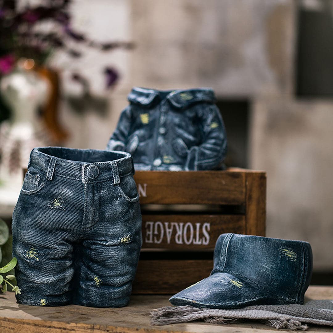 Denim Clothes Pants Flower Pot dylinoshop