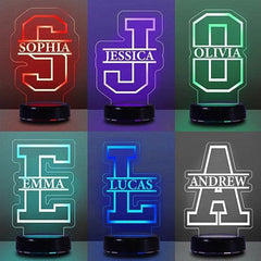 Personalized Name Letter Night Light Feajoy