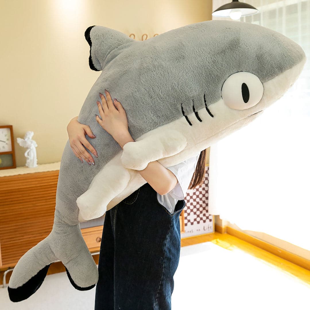 Cute Shark Plush Pillow dylinoshop