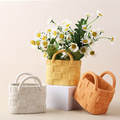 Handbag Shaped Flower Vase feajoy