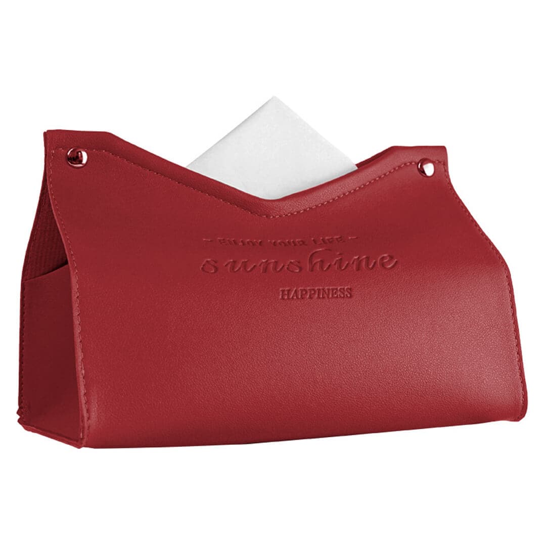 Leather Bag Tissue Box Feajoy