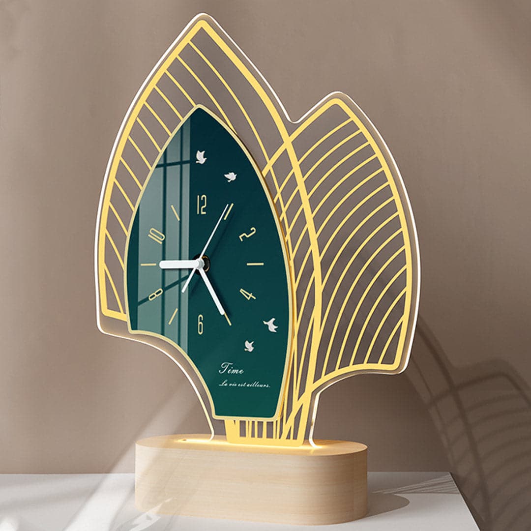 Creative Desk Lamp With Clock dylinoshop