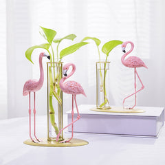 Flamingo Hydroponic Vase feajoy