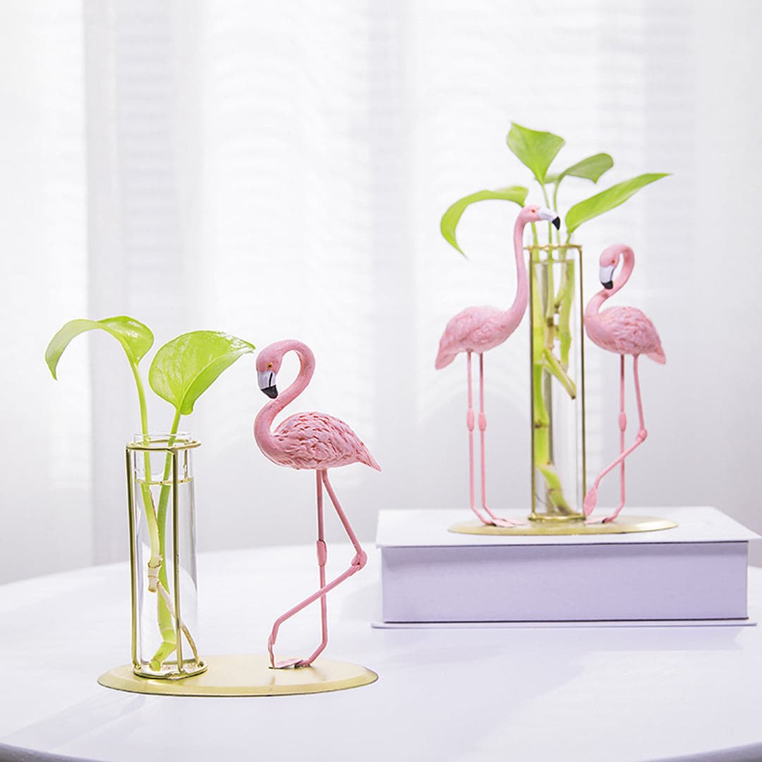 Flamingo Hydroponic Vase feajoy