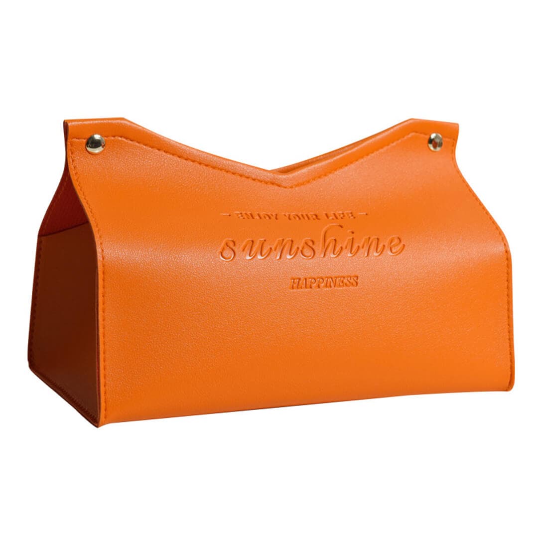 Leather Bag Tissue Box Feajoy