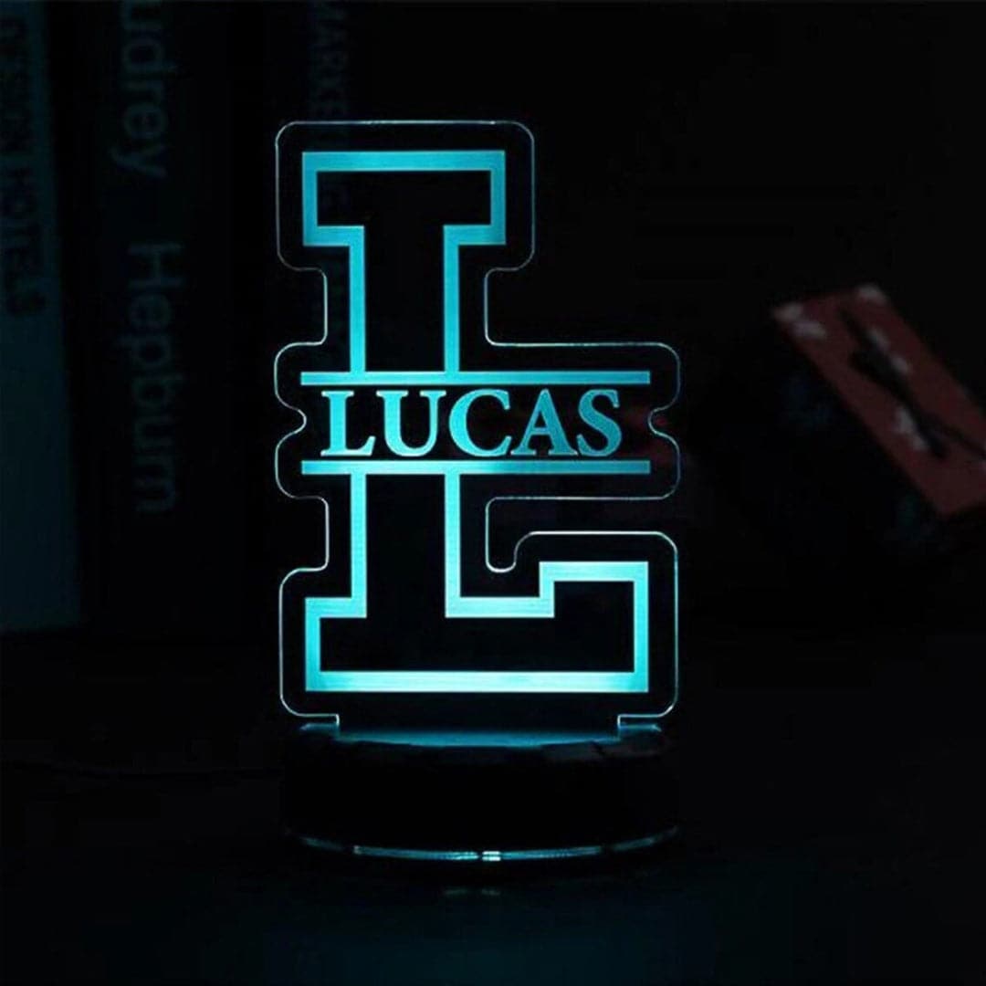 Personalized Name Letter Night Light Feajoy