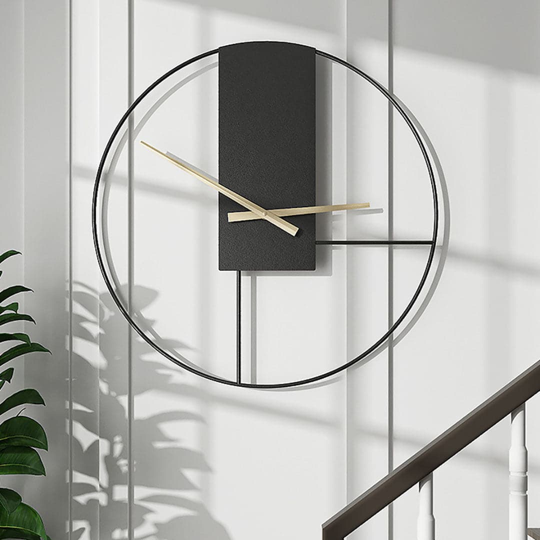 Simple Retro Iron Art Wall Clock feajoy