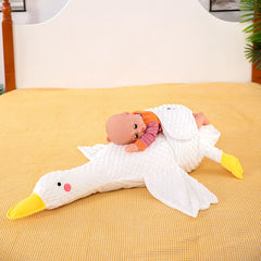 Big White Goose Baby Pillow dylinoshop