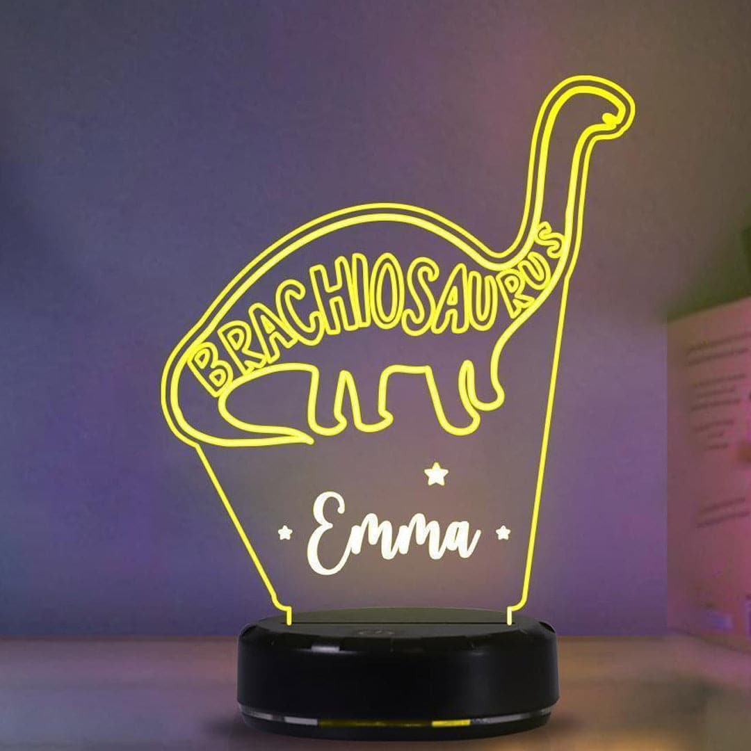 Personalized Dinosaur Night Light Feajoy