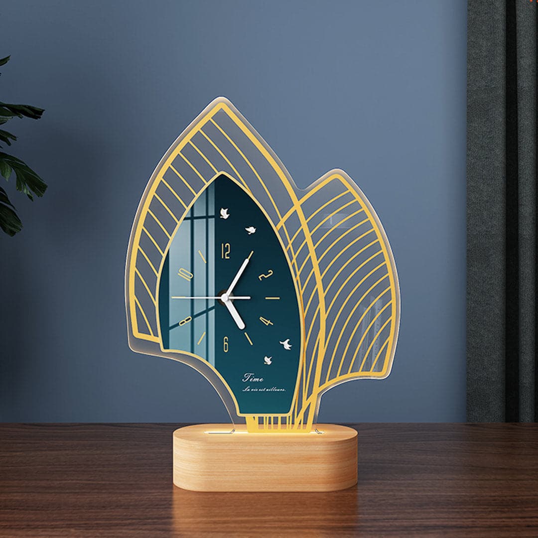 Creative Desk Lamp With Clock dylinoshop