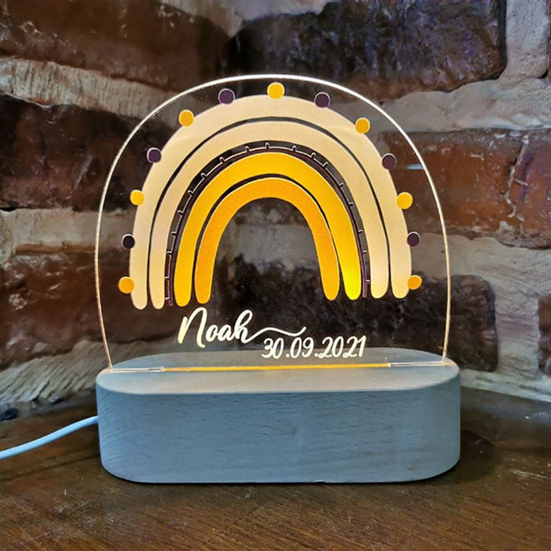 Personalized Rainbow Night Lamp feajoy