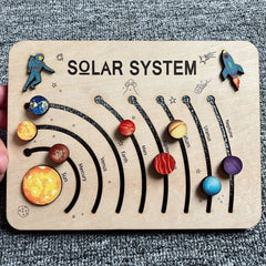 Wooden Puzzle with Planets of the Solar System feajoy