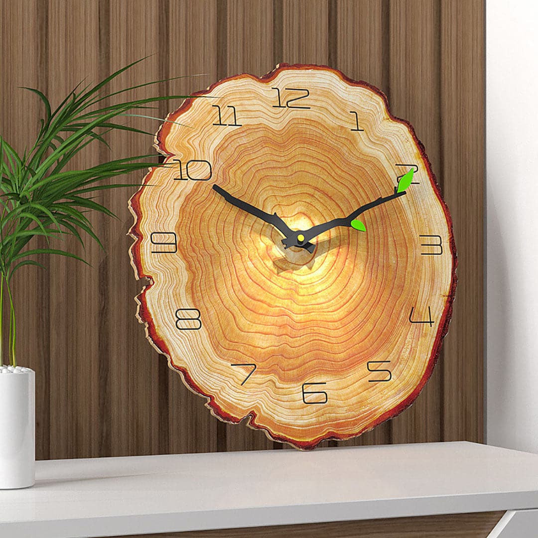 12'' Annual Ring Wall Clock dylinoshop