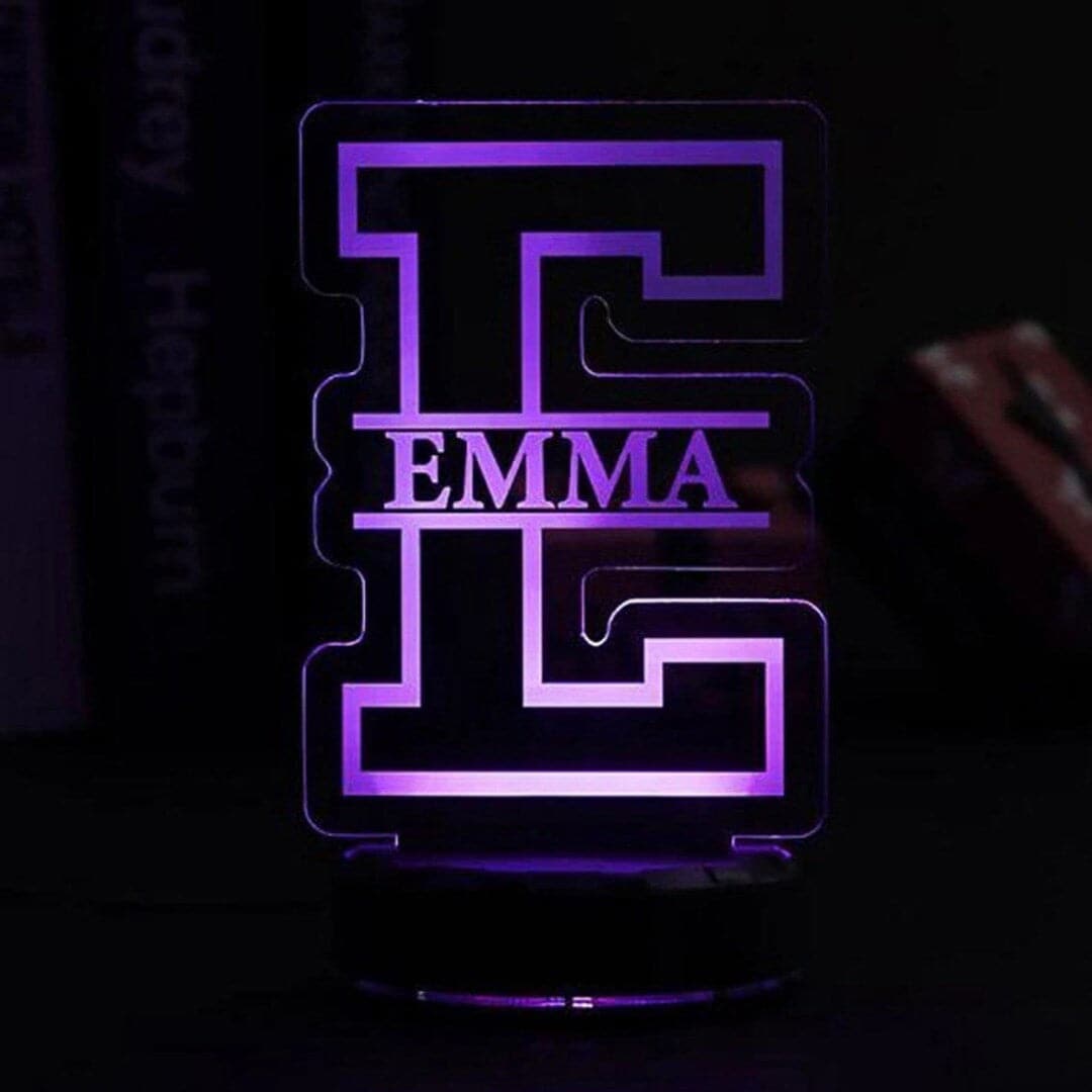 Personalized Name Letter Night Light Feajoy