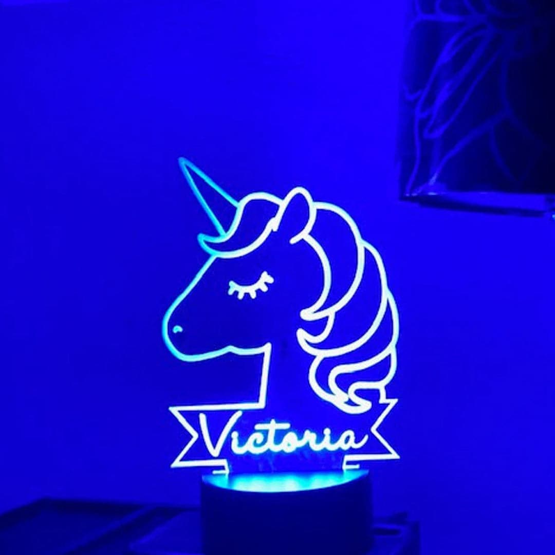 Personalized Unicorn Night Light Feajoy