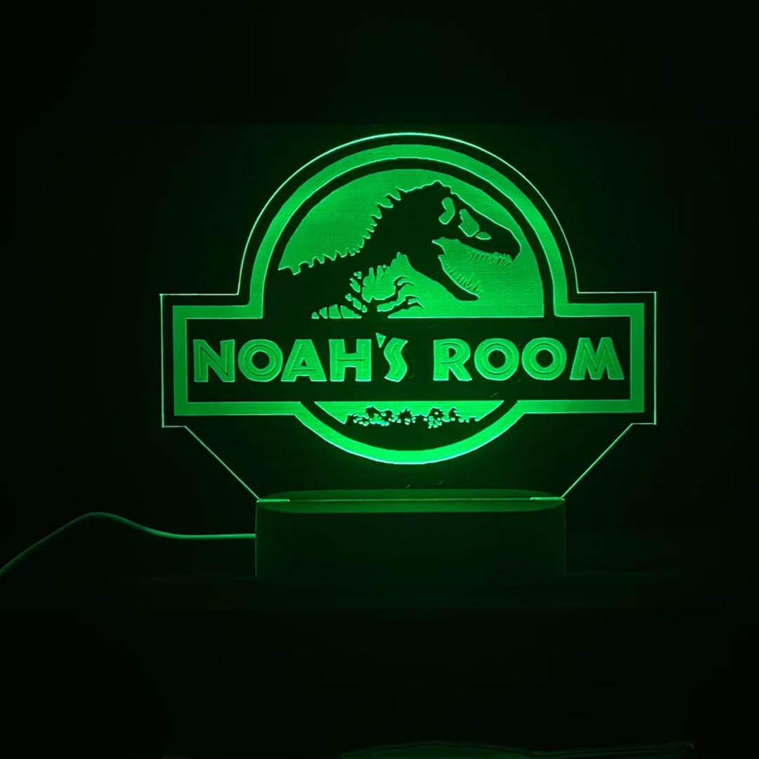 Jurassic World Personalized Night Light Feajoy