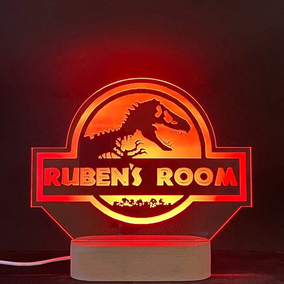 Jurassic World Personalized Night Light Feajoy