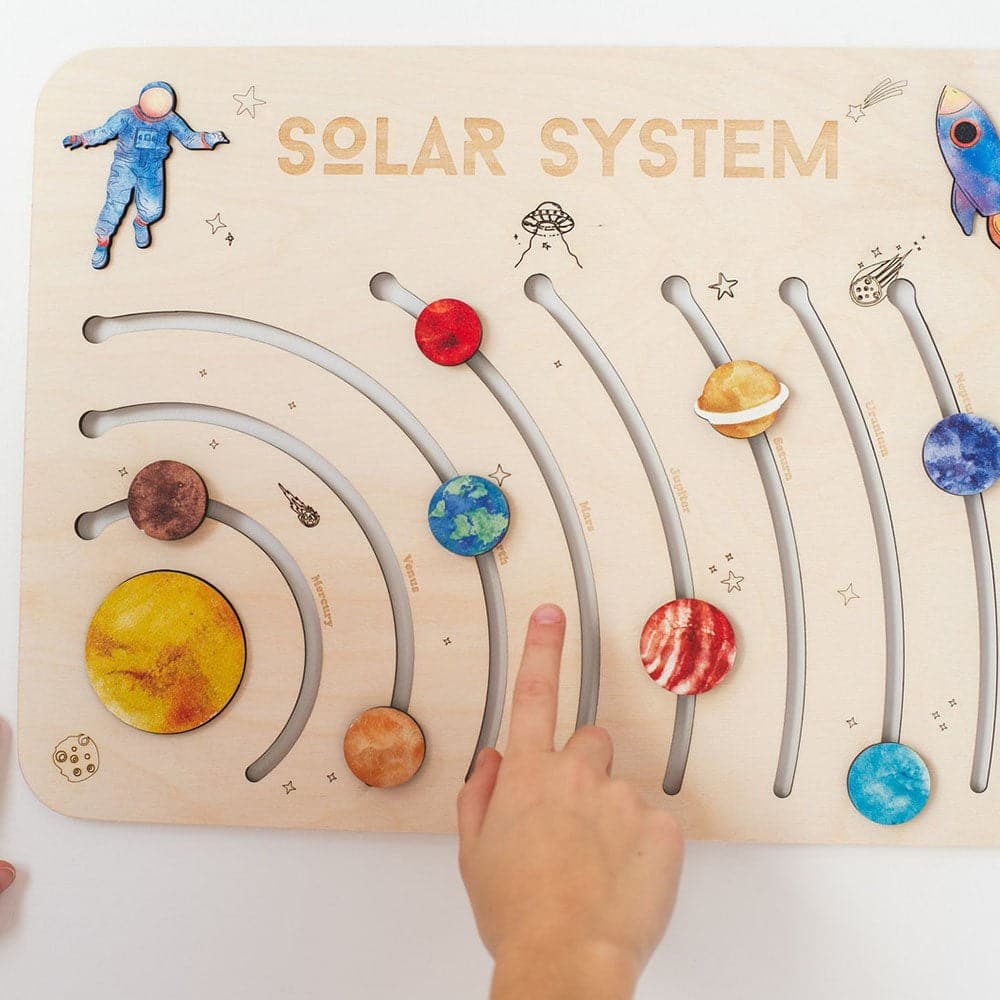 Wooden Puzzle with Planets of the Solar System feajoy