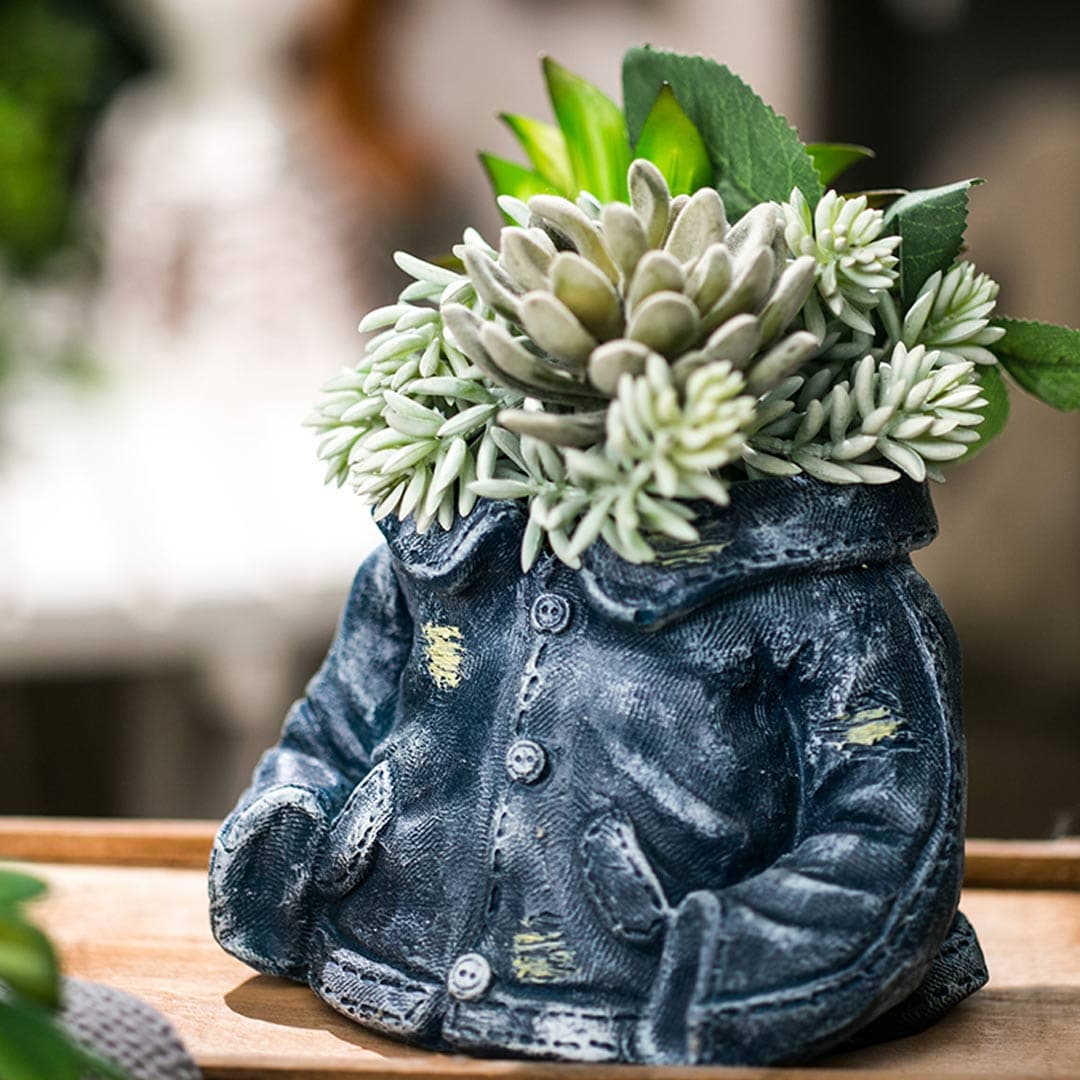 Denim Clothes Pants Flower Pot dylinoshop