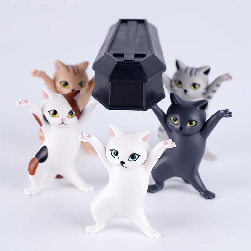 Funny Cat Holder Desktop Ornament feajoy