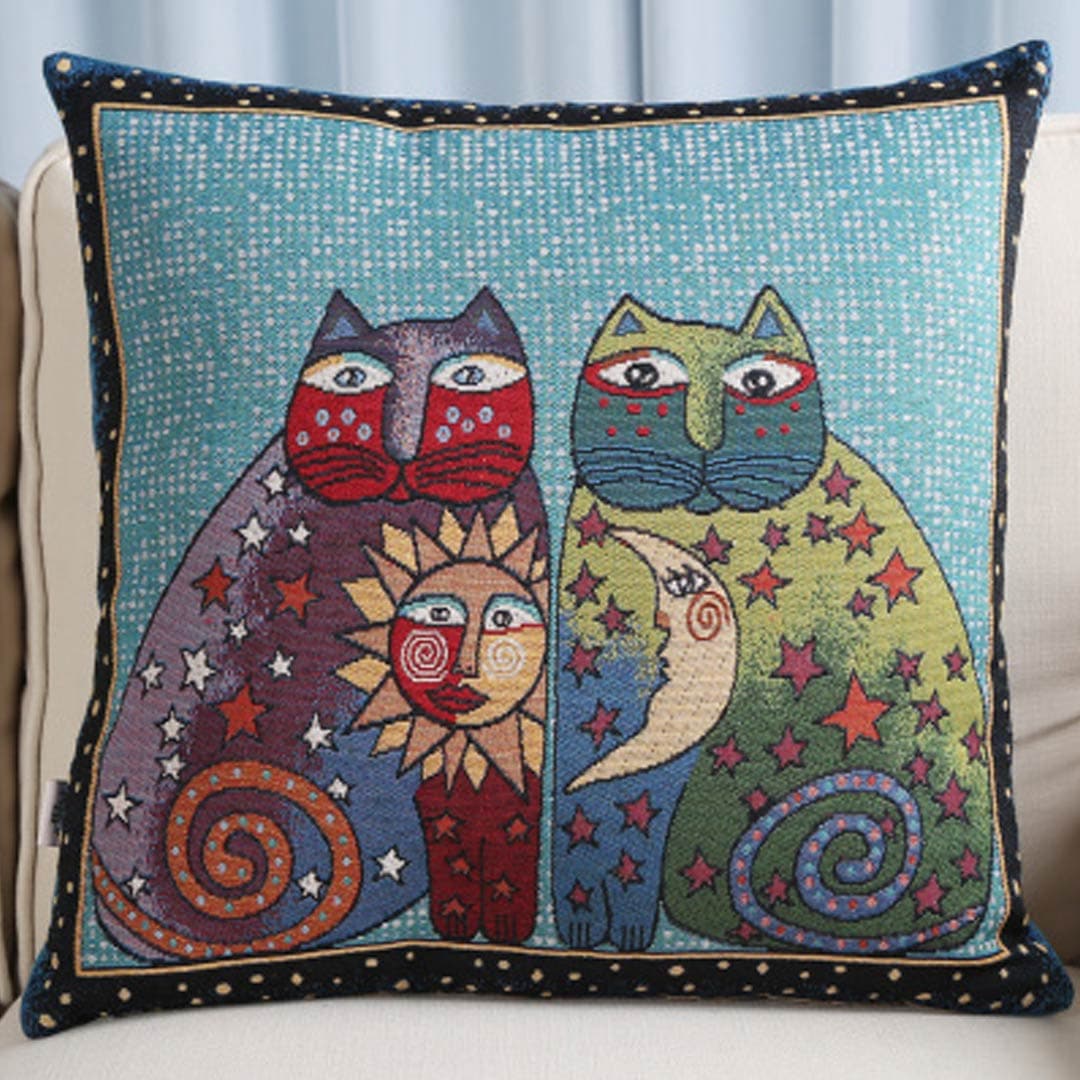 Embroidery Art Pillow Covers Feajoy