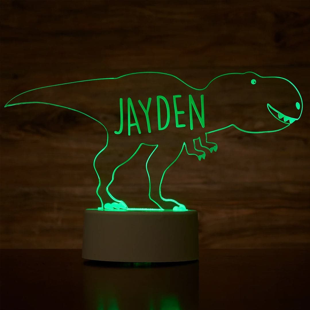 Personalized Dinosaur Night Light feajoy