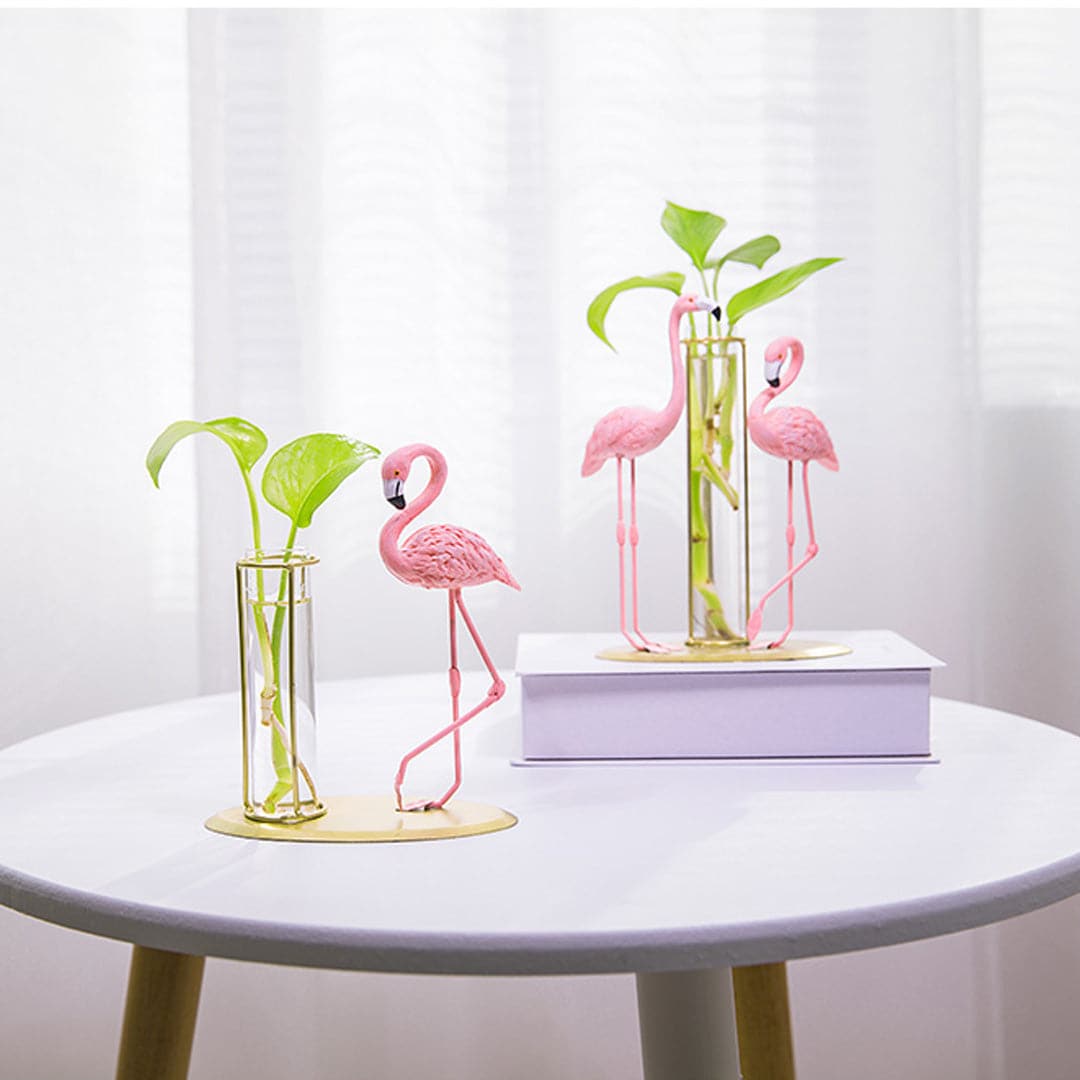 Flamingo Hydroponic Vase feajoy