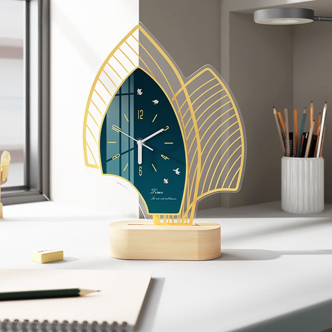 Creative Desk Lamp With Clock dylinoshop