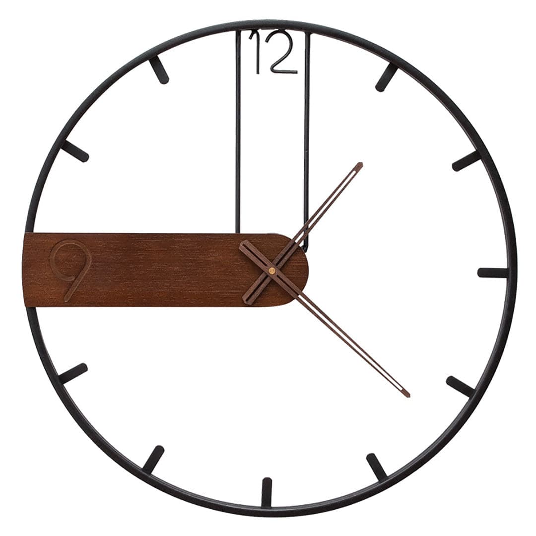 Simple Retro Iron Art Wall Clock feajoy