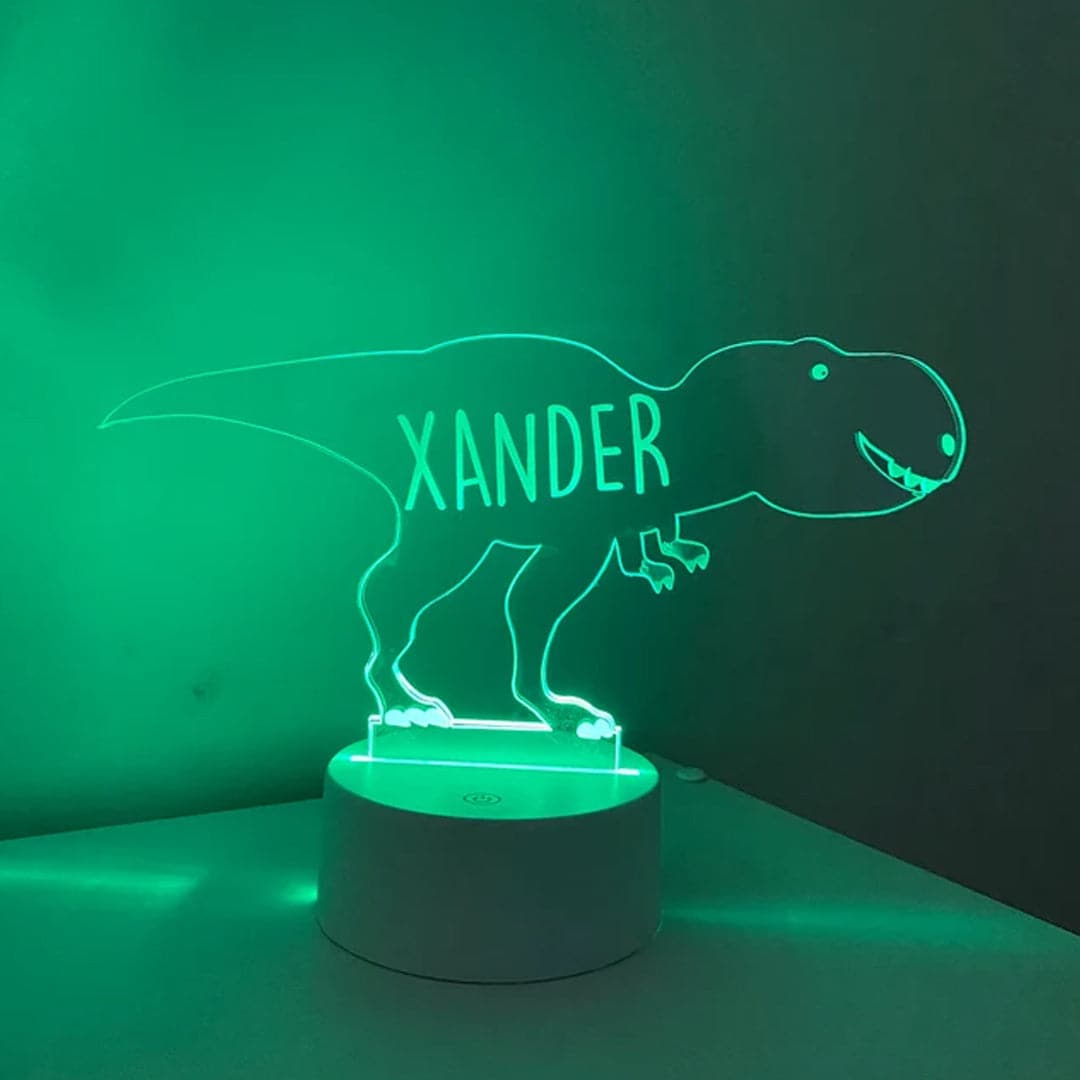 Personalized Dinosaur Night Light feajoy