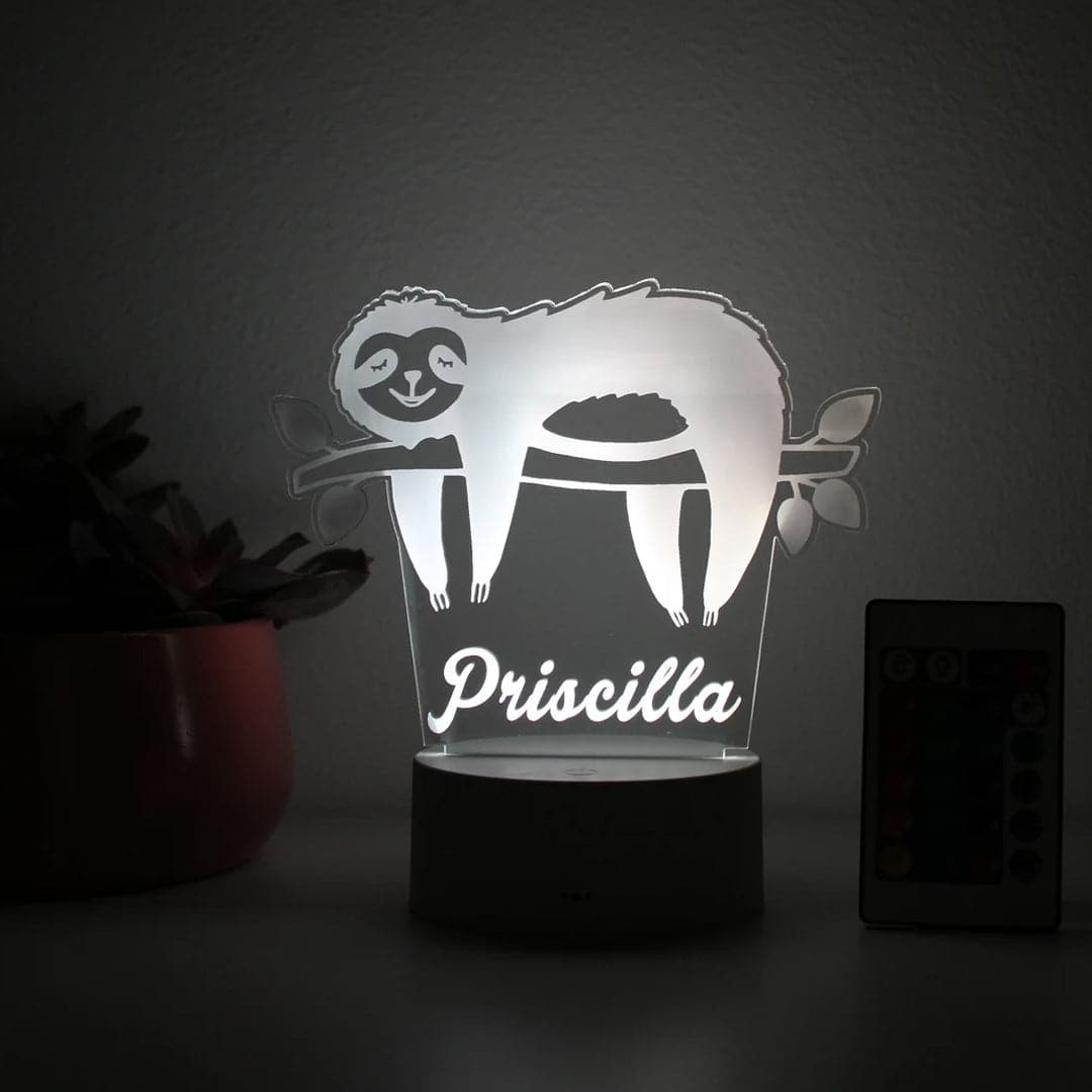 Sloth Personalized Night Light Feajoy