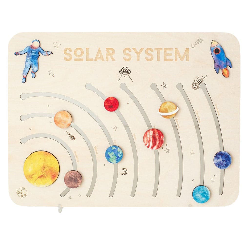 Wooden Puzzle with Planets of the Solar System feajoy