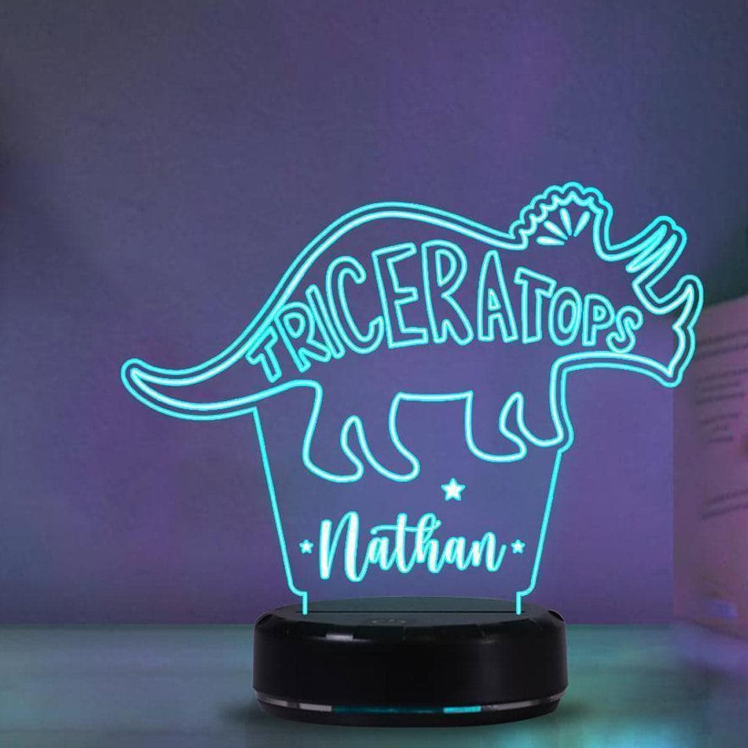 Personalized Dinosaur Night Light Feajoy