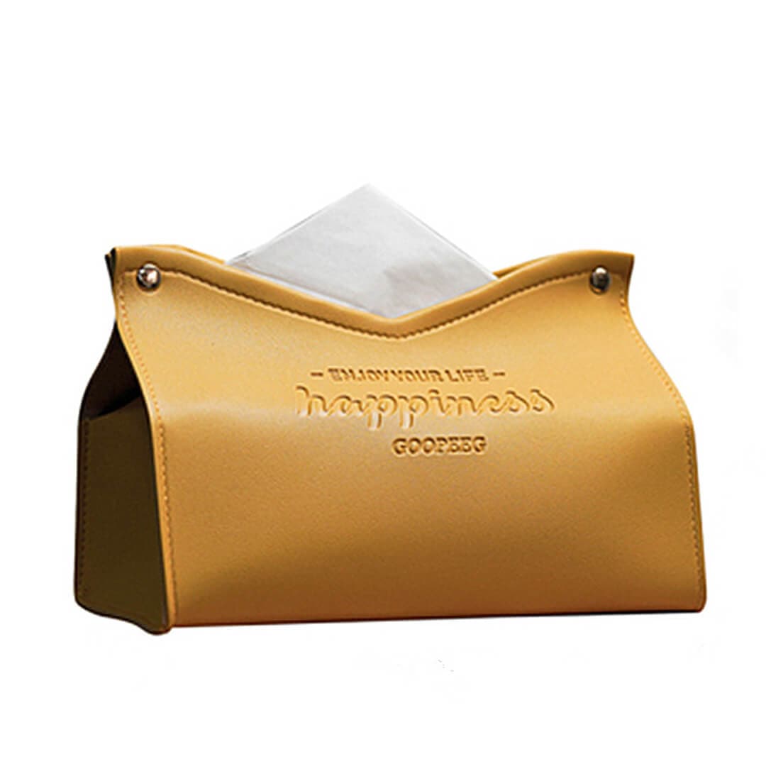 Happiness Leather Bag Tissue Box Feajoy