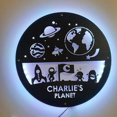 Personalized Space Night light Feajoy