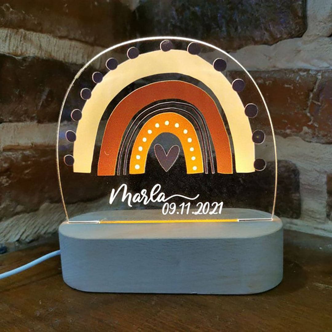 Personalized Rainbow Night Lamp feajoy