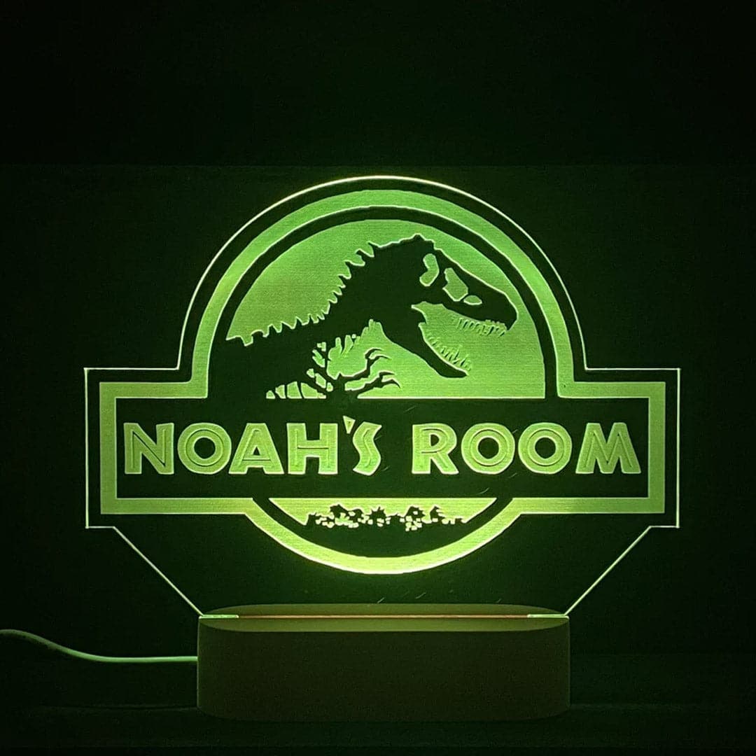 Jurassic World Personalized Night Light Feajoy