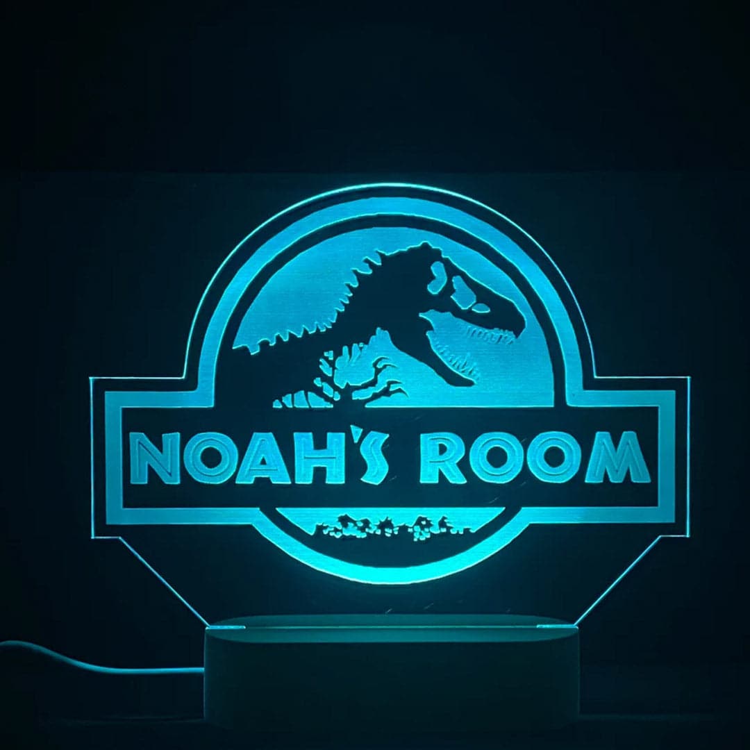 Jurassic World Personalized Night Light Feajoy