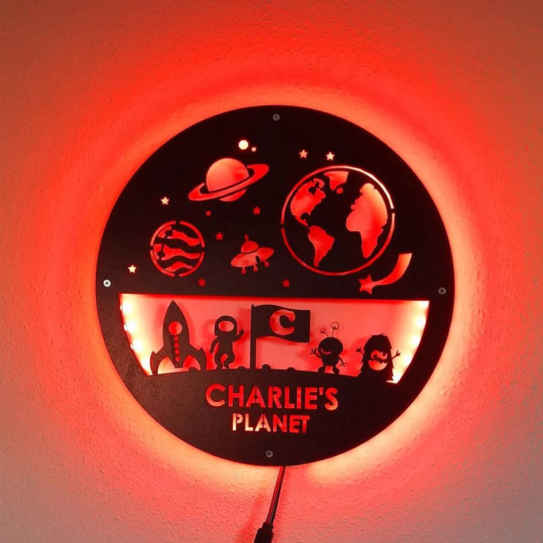 Personalized Space Night light Feajoy