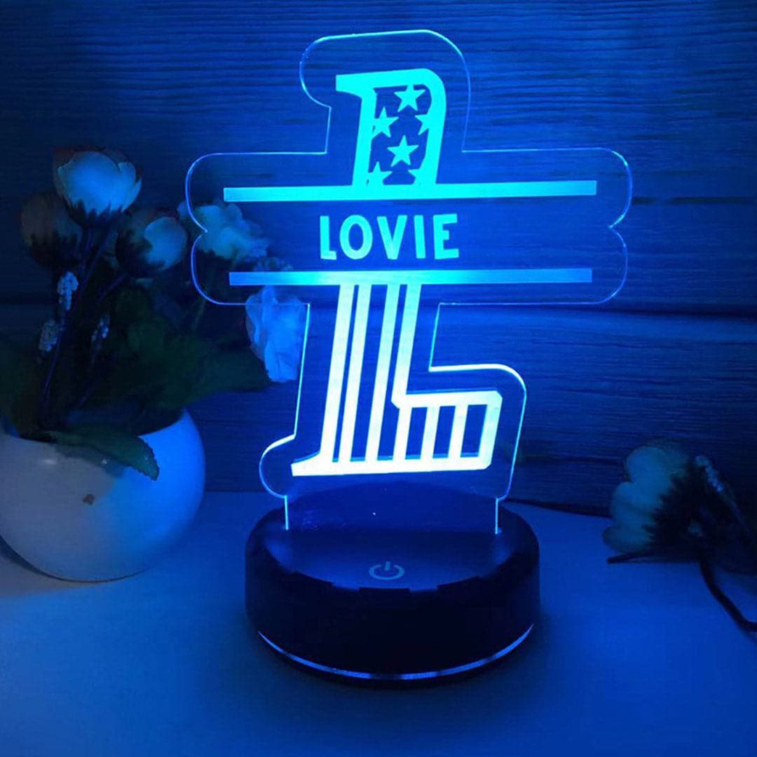 Personalized Name Letter Night Light Feajoy