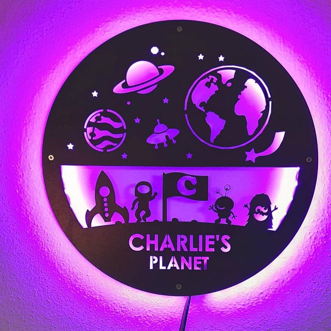 Personalized Space Night light Feajoy