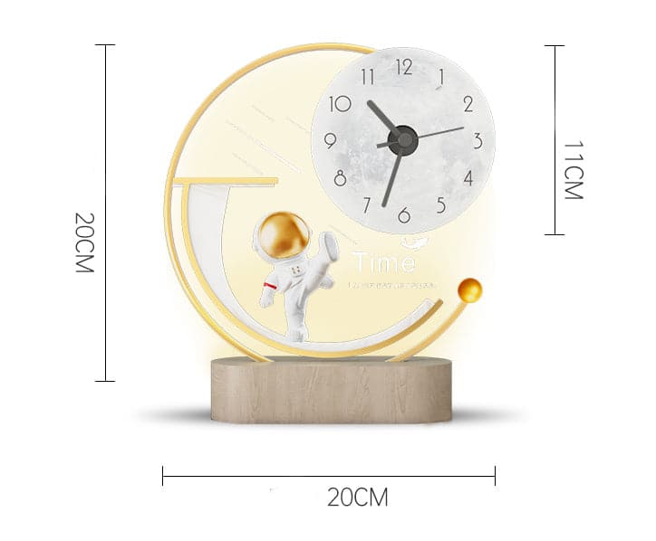 Creative Desk Lamp With Clock dylinoshop