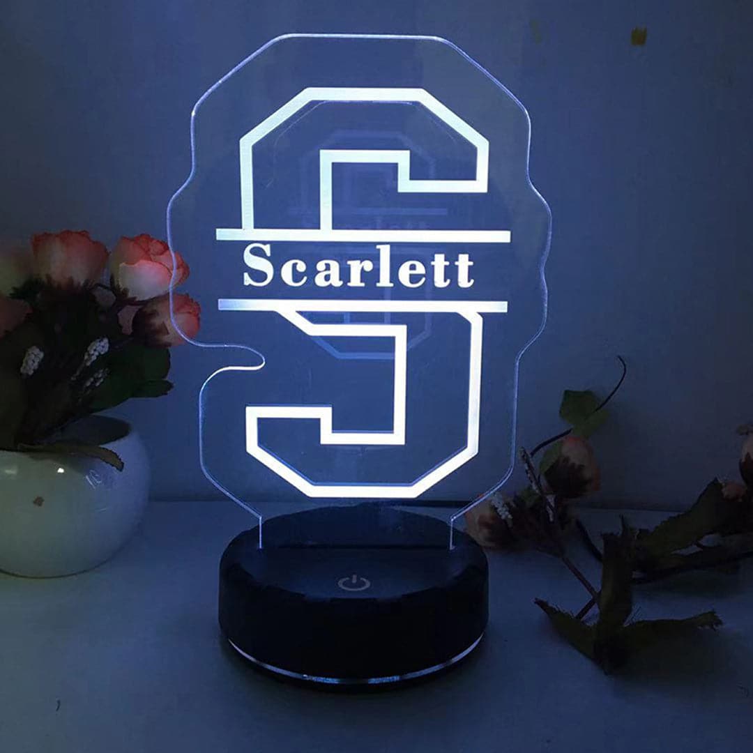 Personalized Name Letter Night Light Feajoy