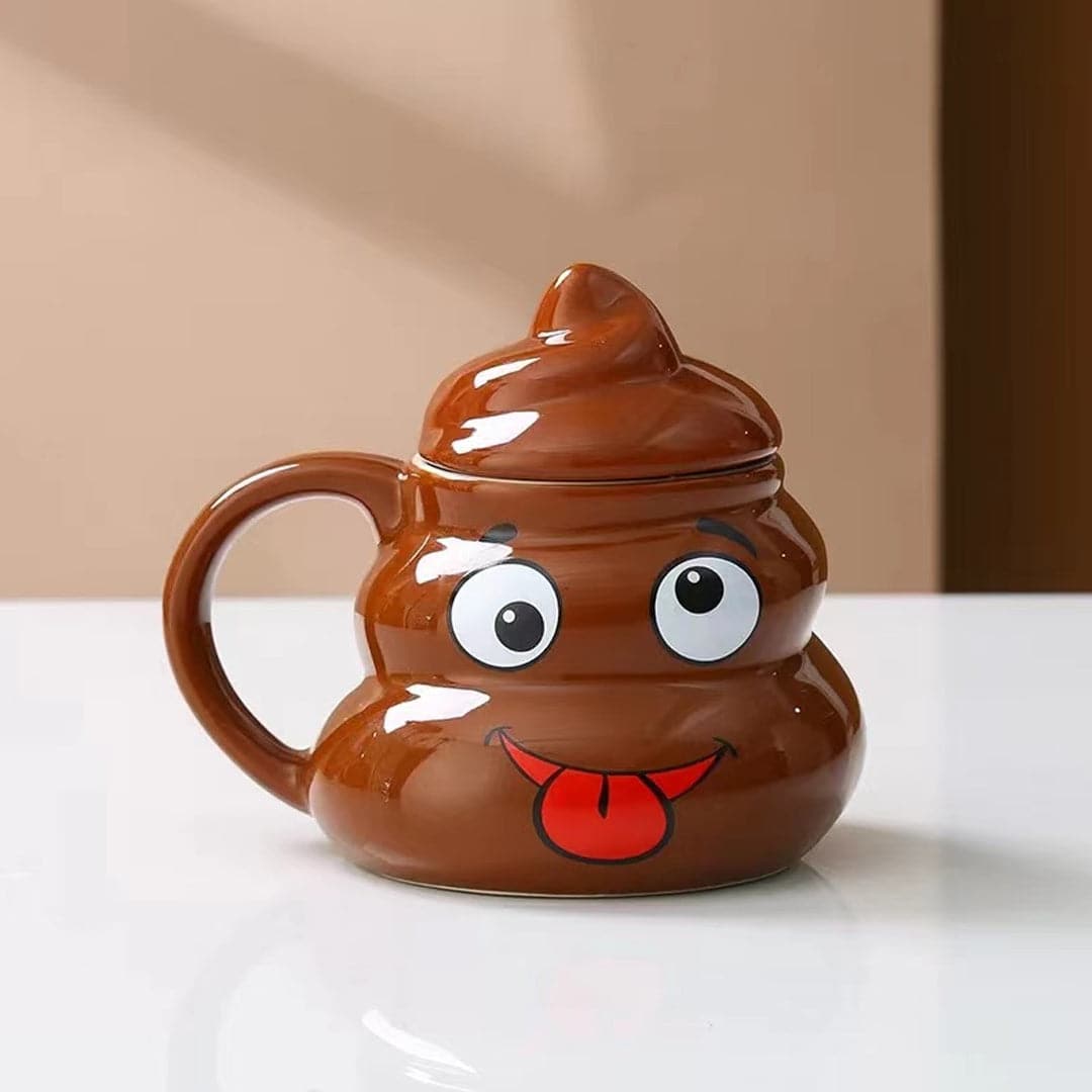 Funny Ceramic Cute Poop Emoji Mug Feajoy