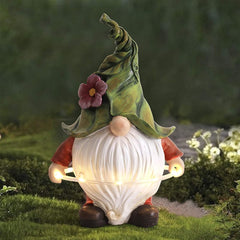 Garden Gnome Solar Statue Feajoy