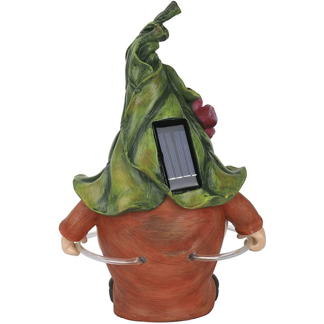 Garden Gnome Solar Statue Feajoy