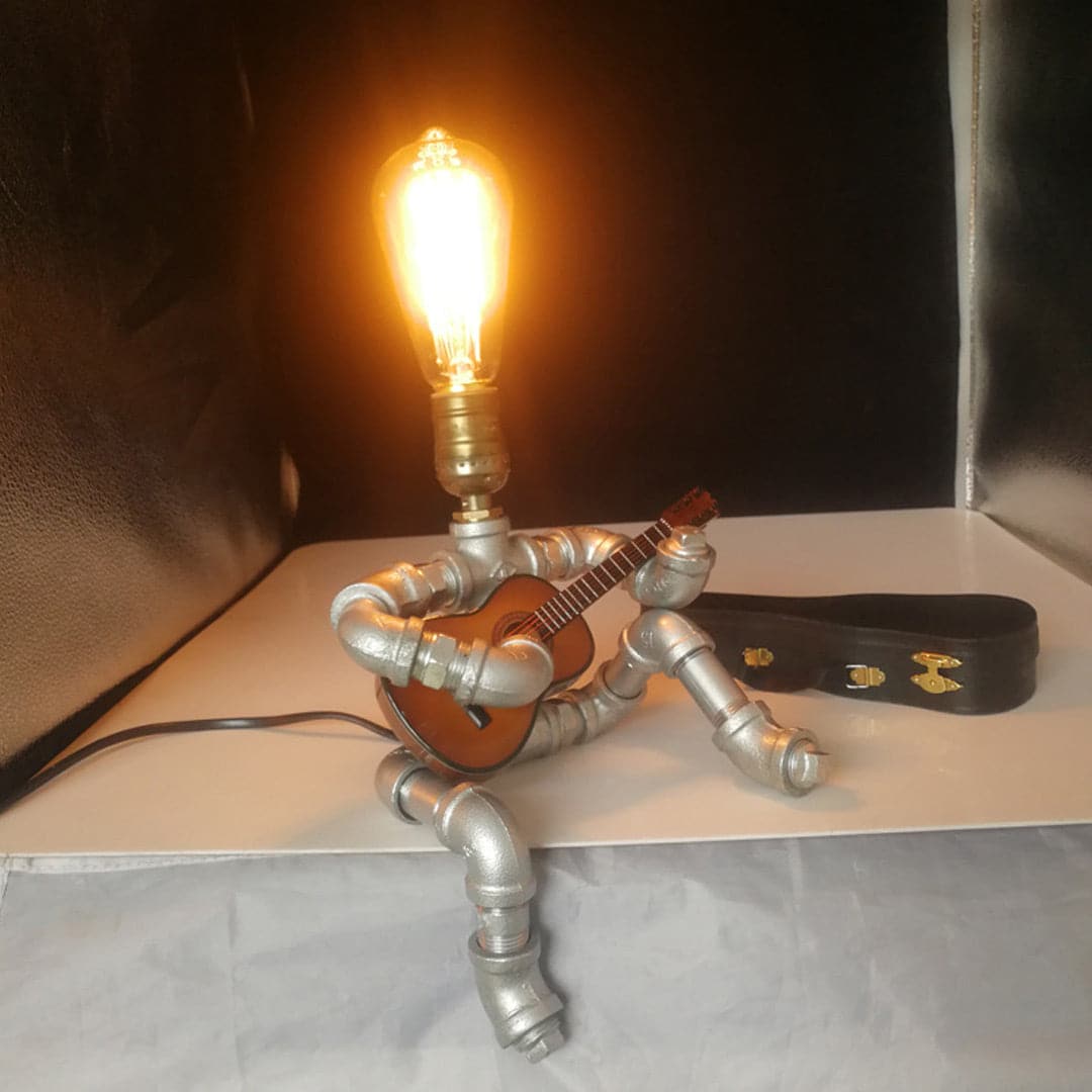 Steampunk Robot Lamp Feajoy